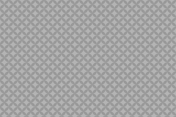 Pattern with floral and geometric elements. Intersecting curved and straight bold stripes forming abstract floral ornament. Vector background for