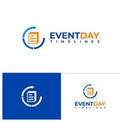 \Time Notes logo design vector. Creative Notes logo concepts template