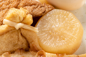 おでん種、大根のアップ。
