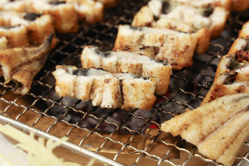 Korean food. Charcoal grilled eel