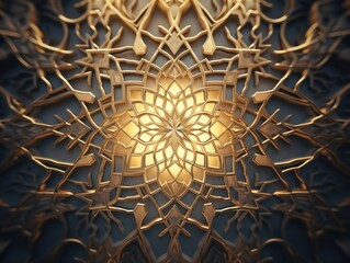 Background for advertising and wallpaper in islamic pattern and ramadan scene