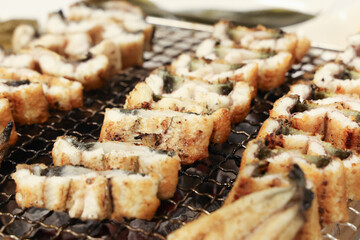 Korean food. Charcoal grilled eel