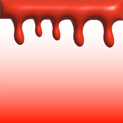 Red paint dripping