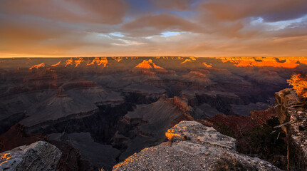 Twilight Dusk on Grand Canyon, Grand Canyon National Park, Arizona