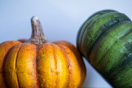 Citrouilles jaune et verte