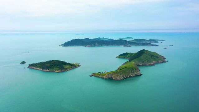 한국의 섬 - 전남 영광 안마군도01(군도 풀샷) islands of korea