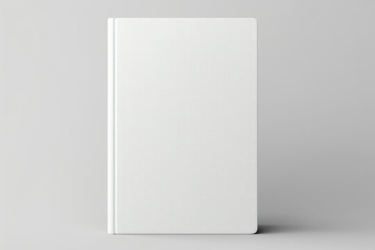 White book cover for your designs mockup