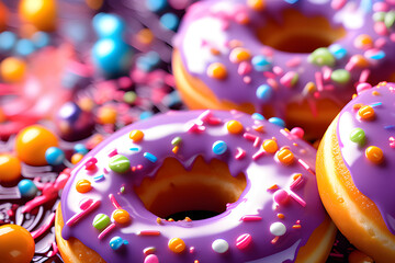 Delicious donuts. Generative AI.