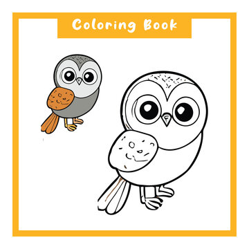 Design Coloring Book parrot coloring book, simple design