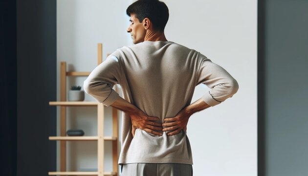man with back pain