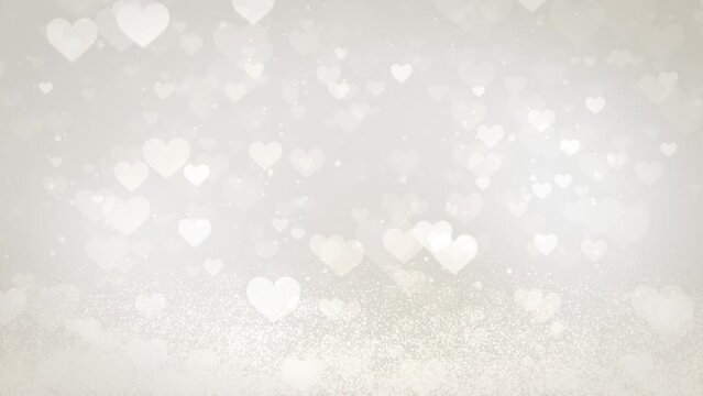 shining heart of light. Abstract valentine background.loop video.(082)