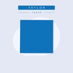 Vector illustration vector of Taylor map Texas