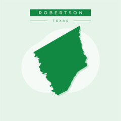 Vector illustration vector of Robertson map Texas