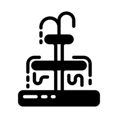 fountain icon, glyph icon style