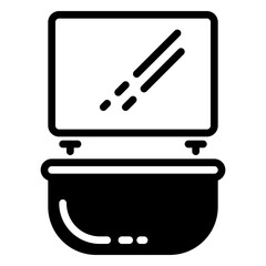 sanitary icon, glyph icon style