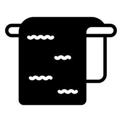 bath towel icon, glyph icon style