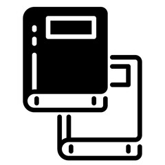 book icon, glyph icon style