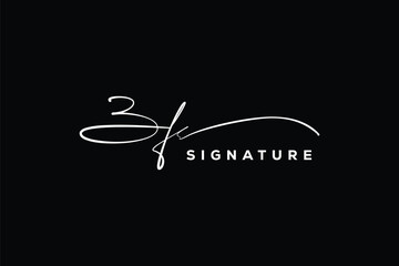 ZF initials Handwriting signature logo. ZF Hand drawn Calligraphy lettering Vector. ZF letter real estate, beauty, photography letter logo design.