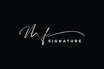 MF initials Handwriting signature logo. MF Hand drawn Calligraphy lettering Vector. MF letter real estate, beauty, photography letter logo design.