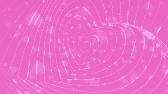 Valentine's Day background, animated heart shape background, pink background