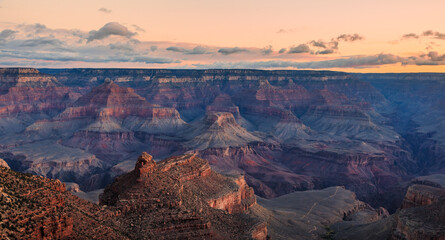 Morning Light Appears on the Grand Canyon, Grand Canyon National Park, Arizona