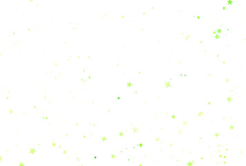 背景素材_水彩の星_グリーン