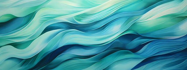 Obraz premium Ocean's Whisper: Woven Waves of Light