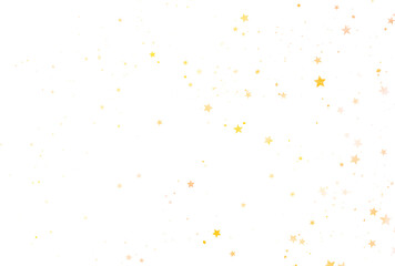 背景素材_水彩の星_オレンジ