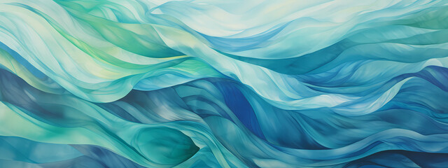 Obraz premium Ocean's Whisper: Woven Waves of Light