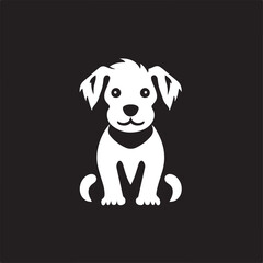 Fototapeta premium cute dog vector illustration generative ai