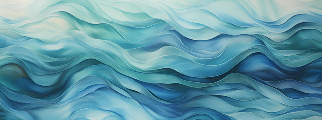 Obraz premium Ocean's Whisper: Woven Waves of Light