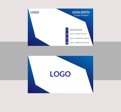 creative and modern business card for businessman