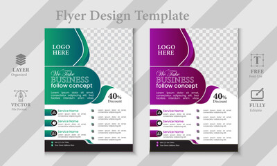 creative modern business flyer design template for poster flyer brochure cover. Graphic design layout with triangle graphic elements and space.
