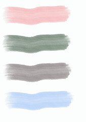 watercolor brush strokes