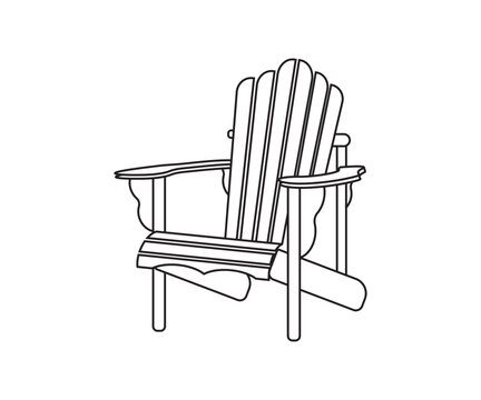 recommend clip art: Adirondack chair outline