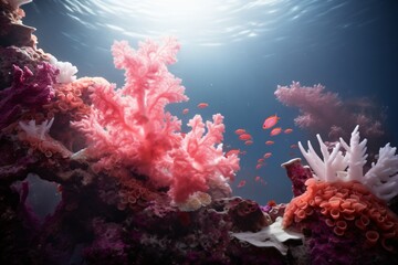 Coral reefs underwater