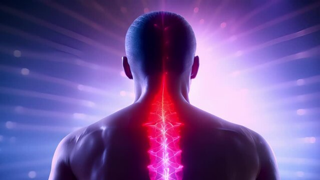 A contemporary exhibit featuring the process of neurulation, with a focus on the spinal cords development as a vital lifeline.