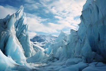 Closeup of a glacier