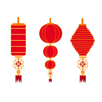vector lantern chinese new year