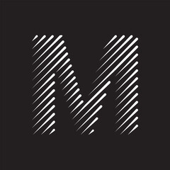 Letter M logo icon design template elements