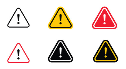 Caution signs Icon. Symbols danger and warning signs