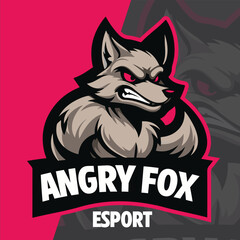 Fox mascot logo template