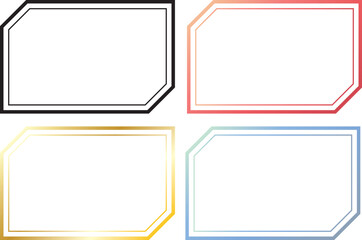 シンプルフレーム　角欠け