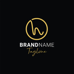 Initial letter H logo design template vector illustration
