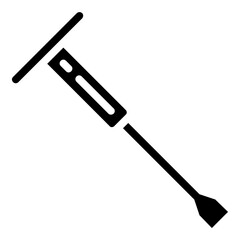 chisel solid vector icon