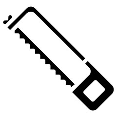hacksaw solid vector icon