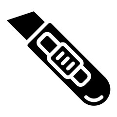 cutter solid vector icon