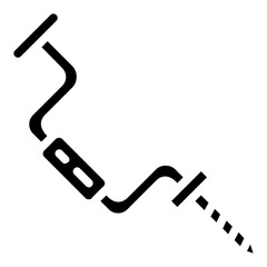 hand drill solid vector icon