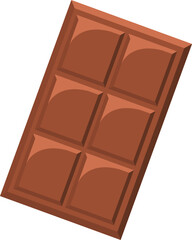 chocolate bar vector illustration 