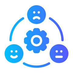 emotional intelligence gradient icon